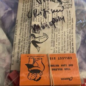 Vintage 1961 Authentic Monopoly Replacement Player Pieces, Buildings B11